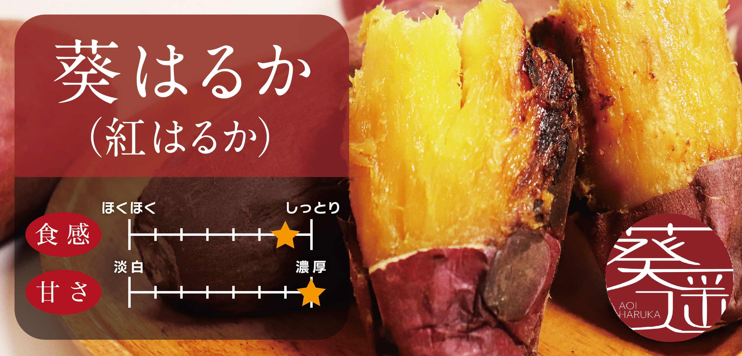 紅はるか｜濃厚な甘さとねっとり食感の蜜芋（サツマイモ）
