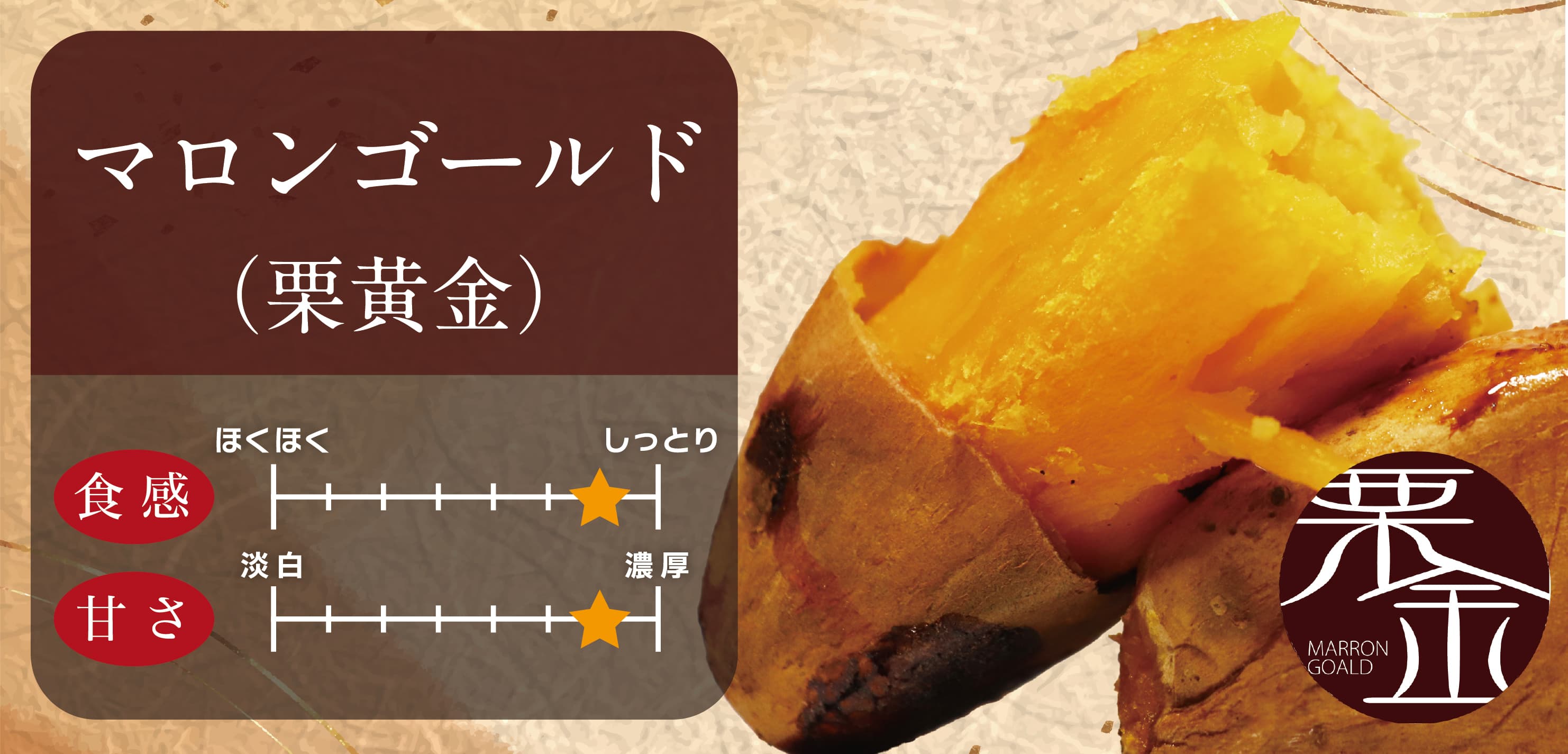 マロンゴールド｜希少な白皮と甘くクリーミーな食感