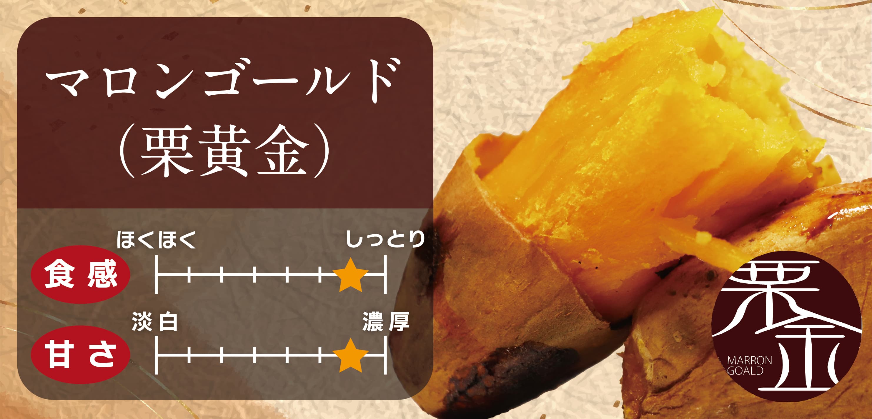 マロンゴールド｜希少な白皮と甘くクリーミーな食感