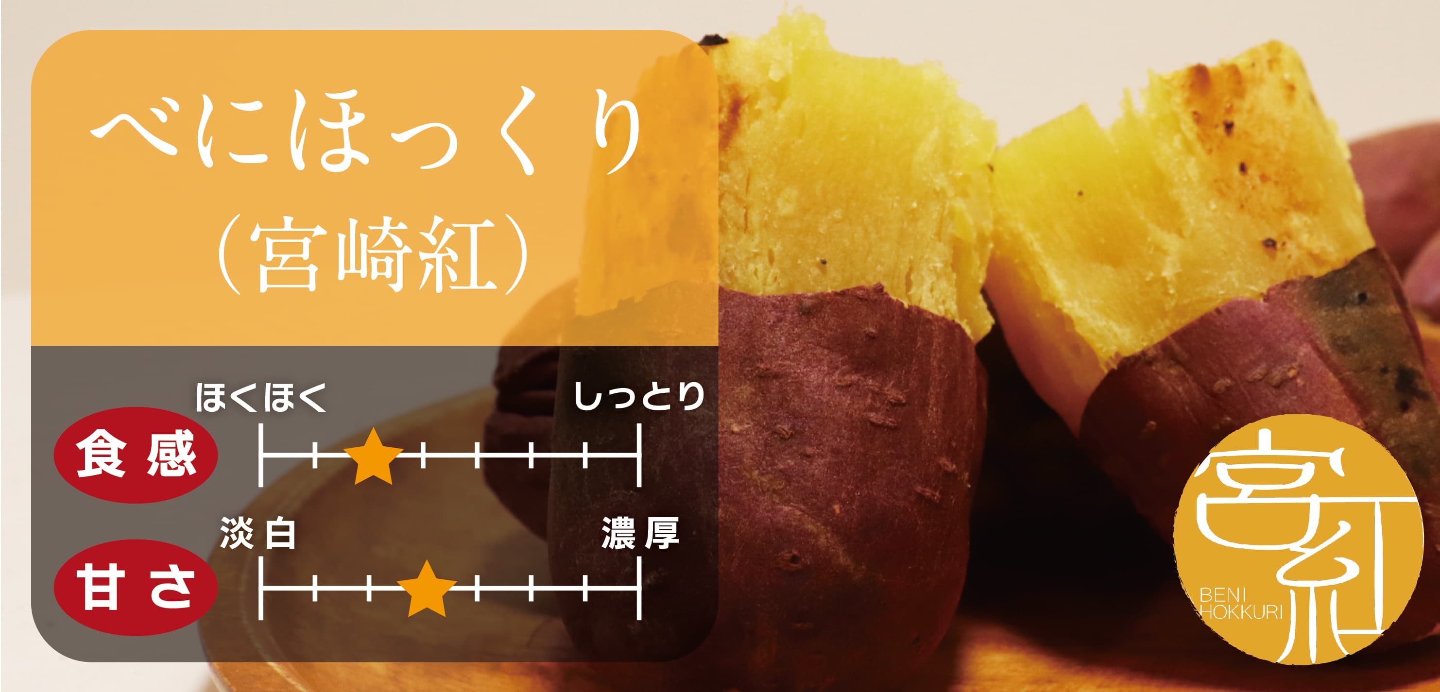 宮崎紅｜ホクホク食感で料理にも合う伝統品種