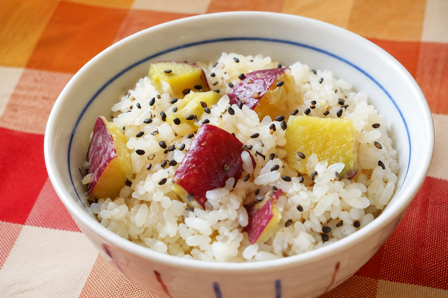 新芋のさつまいもご飯