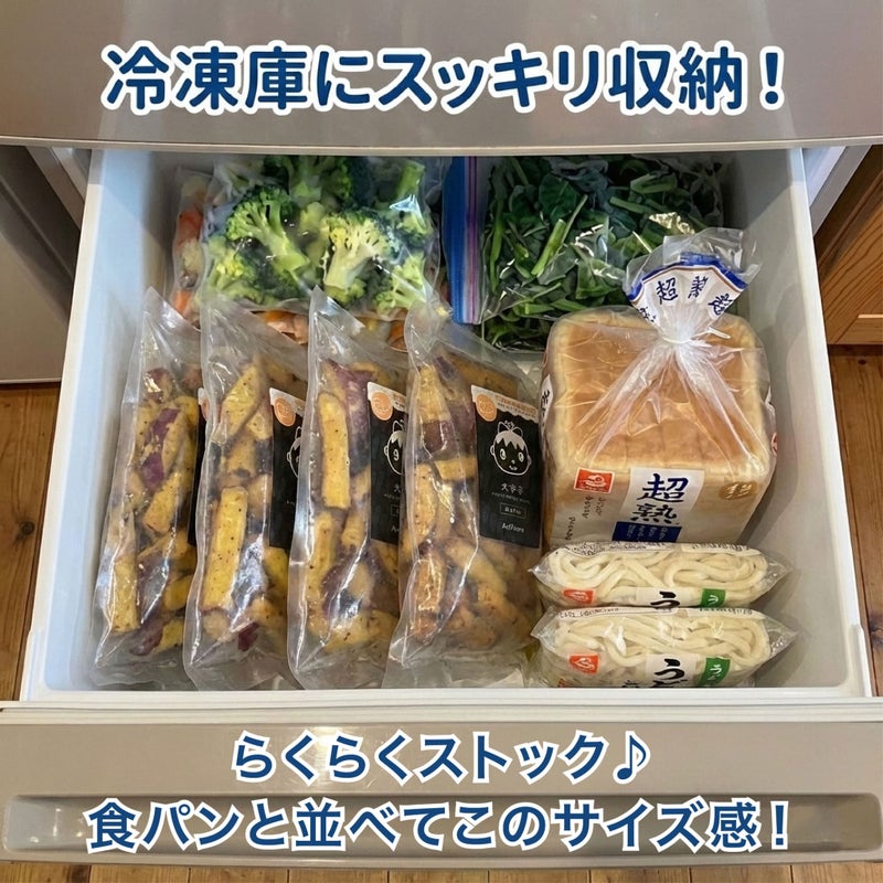 冷凍庫収納イメージ